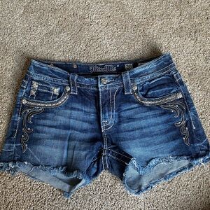 Miss Me Denim Cut-off Shorts